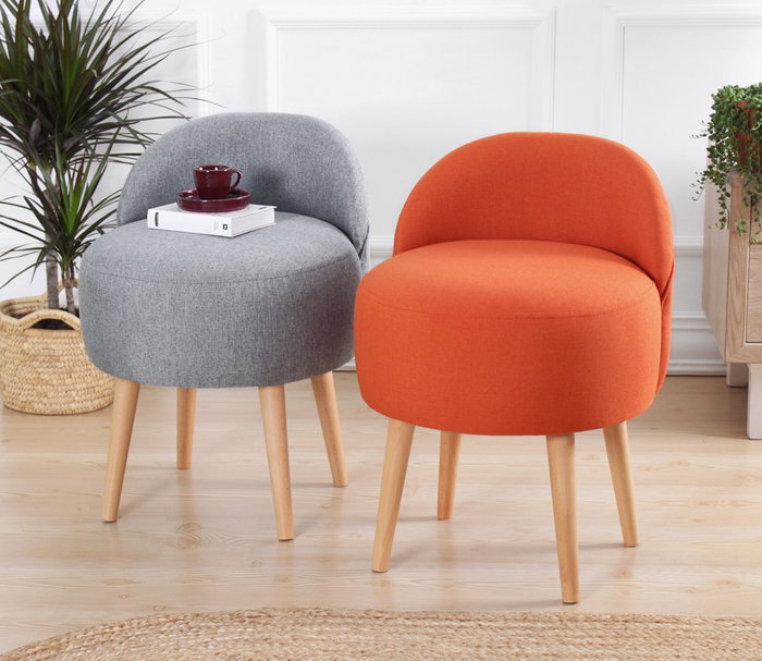 Atelier Del Sofa Puff Bohemio Naranja